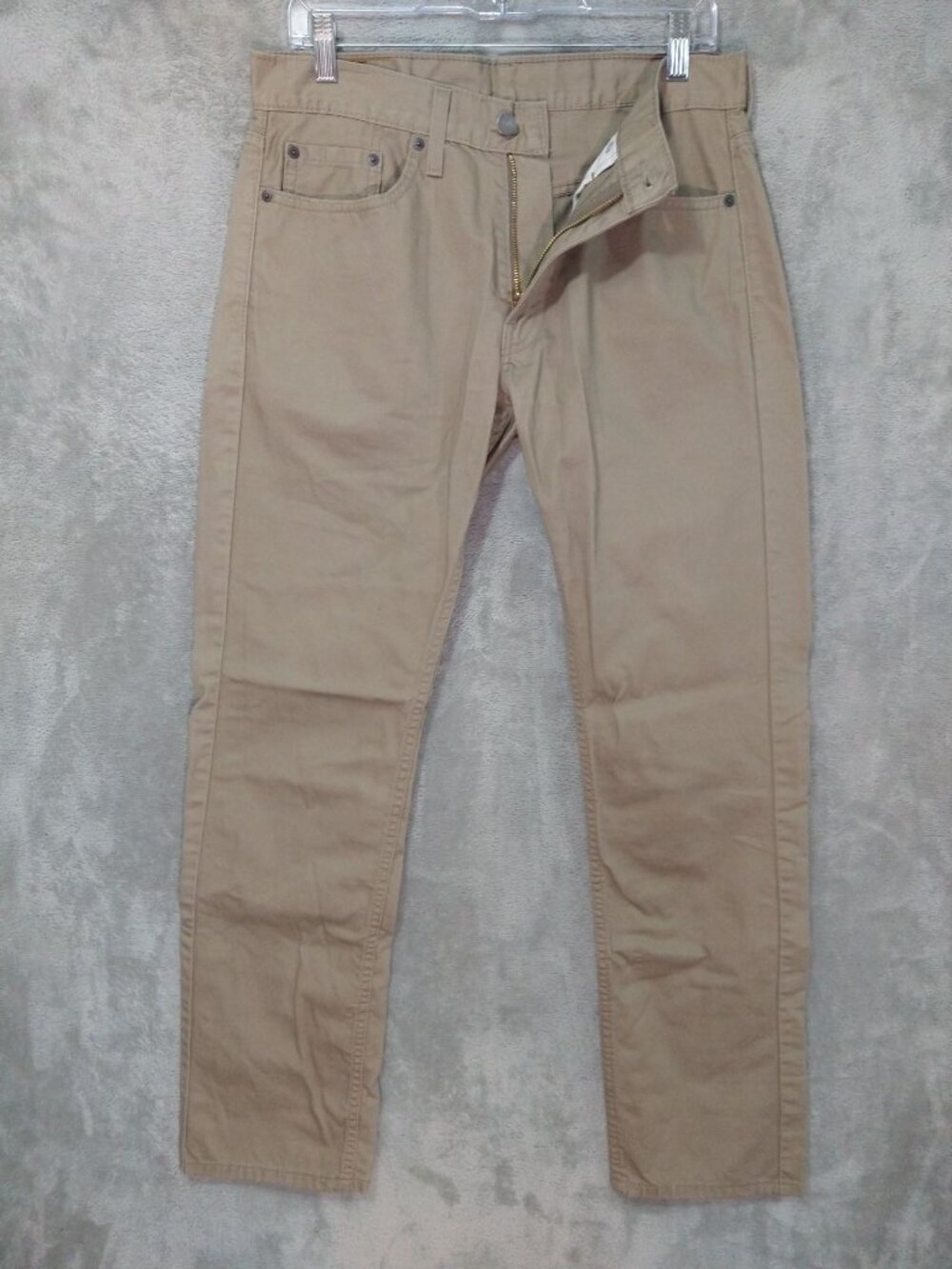 Levis 559 Jeans Mens 30x34 Beige Denim Relaxed Fit Straight Leg Low Rise